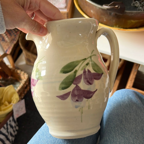 Purple flower pitcher $24